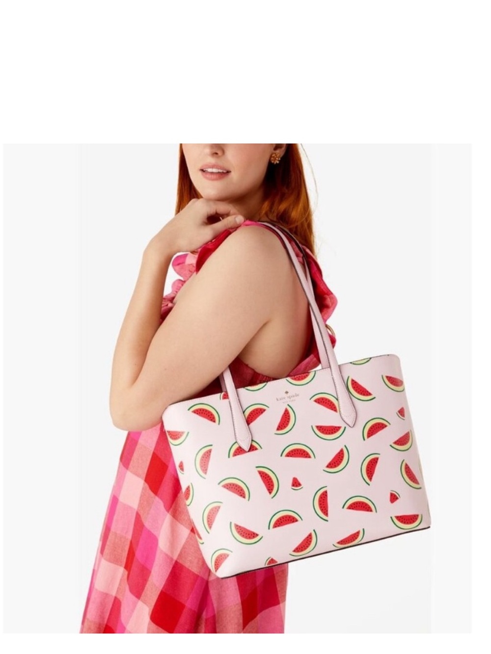 Kate Spade Pink Watermelon Print Tote Bag - NWT